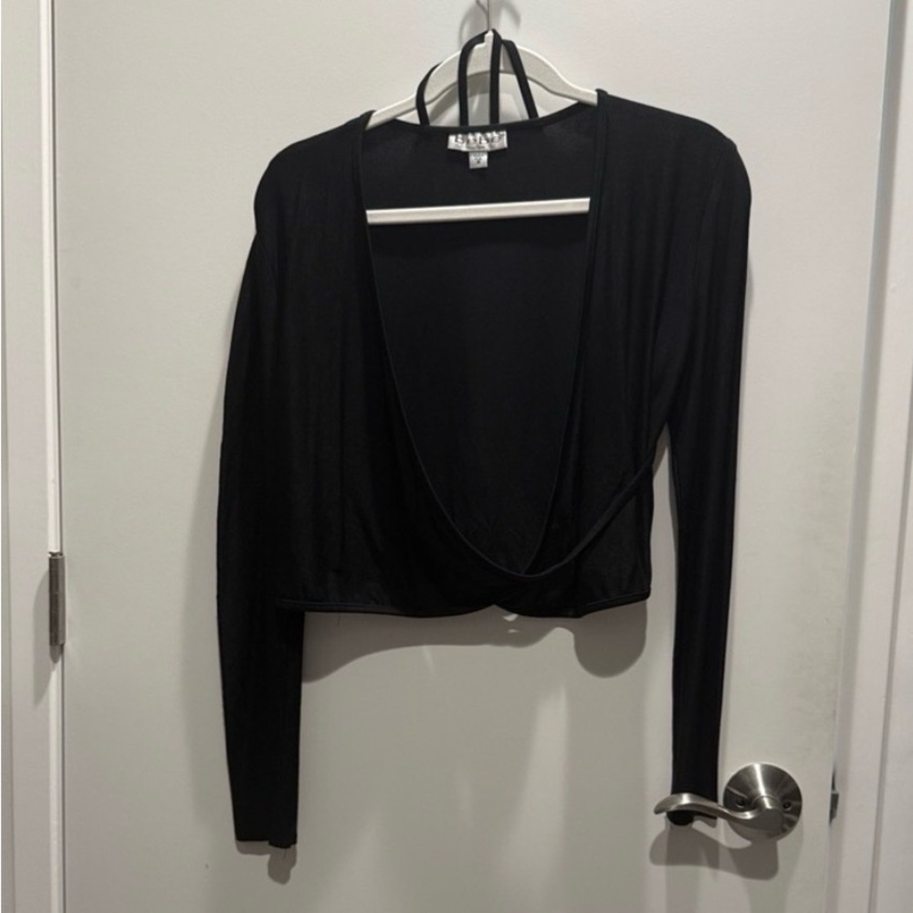 Bebe Black Crop Top